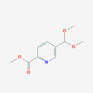 molecular formula C10H13NO4 B2539420 Methyl 5-(dimethoxymethyl)pyridine-2-carboxylate CAS No. 125734-49-8
