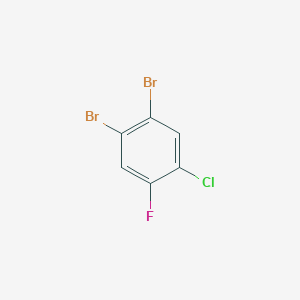 molecular formula C6H2Br2ClF B2539429 1-Chloro-4,5-dibromo-2-fluorobenzene CAS No. 1000578-16-4