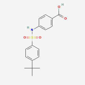 4-{[(4-Tert-butylphenyl)sulfonyl]amino}benzoic acid