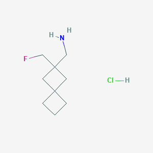[2-(Fluoromethyl)spiro[3.3]heptan-2-yl]methanamine;hydrochloride