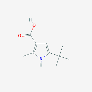 molecular formula C10H15NO2 B2539477 5-tert-Butyl-2-methyl-1H-pyrrole-3-carboxylic acid CAS No. 1269005-80-2