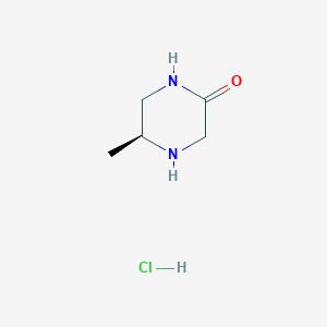 molecular formula C5H11ClN2O B2539480 (5S)-5-methyl-2-piperazinone hydrochloride CAS No. 1609388-47-7