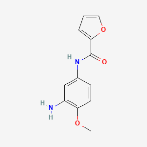molecular formula C12H12N2O3 B2539492 N-(3-amino-4-methoxyphenyl)furan-2-carboxamide CAS No. 797767-45-4