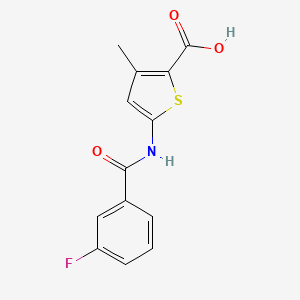 5-(3-Fluorobenzamido)-3-methylthiophene-2-carboxylic acid
