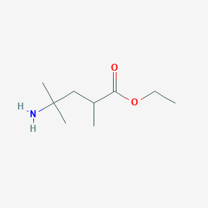 molecular formula C9H19NO2 B2539508 Ethyl 4-amino-2,4-dimethylpentanoate CAS No. 2248368-29-6