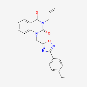 3-allyl-1-((3-(4-ethylphenyl)-1,2,4-oxadiazol-5-yl)methyl)quinazoline-2,4(1H,3H)-dione