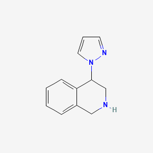 molecular formula C12H13N3 B2539524 4-(1H-吡唑-1-基)-1,2,3,4-四氢异喹啉 CAS No. 1315449-58-1