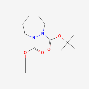molecular formula C15H28N2O4 B2539561 Di-tert-butyl 1,2-diazepane-1,2-dicarboxylate CAS No. 939964-15-5