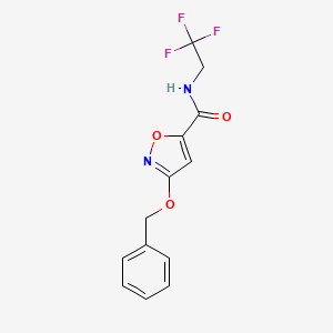 3-(benzyloxy)-N-(2,2,2-trifluoroethyl)isoxazole-5-carboxamide