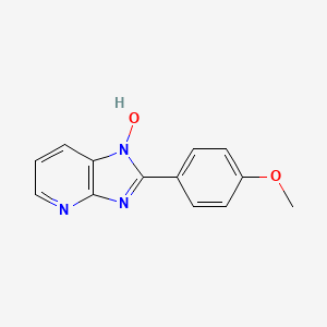 molecular formula C13H11N3O2 B2539576 2-(4-methoxyphenyl)-1H-imidazo[4,5-b]pyridin-1-ol CAS No. 339026-93-6