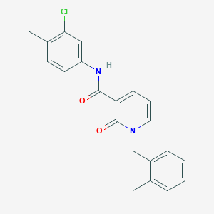 N-(3-chloro-4-methylphenyl)-1-(2-methylbenzyl)-2-oxo-1,2-dihydropyridine-3-carboxamide