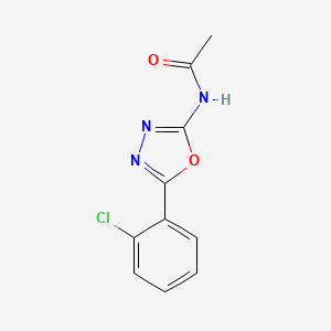 molecular formula C10H8ClN3O2 B2539588 N-(5-(2-chlorophenyl)-1,3,4-oxadiazol-2-yl)acetamide CAS No. 14768-88-8