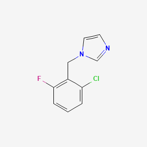 molecular formula C10H8ClFN2 B2539607 1-(2-Chloro-6-fluorobenzyl)imidazole CAS No. 108315-13-5