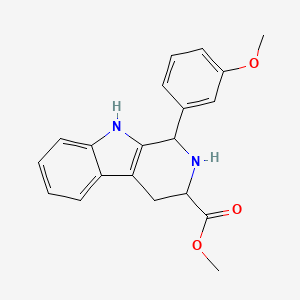 molecular formula C20H20N2O3 B2539627 1-(3-甲氧苯基)-2,3,4,9-四氢-1H-β-咔啉-3-甲酸甲酯 CAS No. 527674-59-5