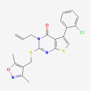 3-allyl-5-(2-chlorophenyl)-2-(((3,5-dimethylisoxazol-4-yl)methyl)thio)thieno[2,3-d]pyrimidin-4(3H)-one