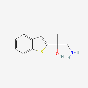 molecular formula C11H13NOS B2539641 1-Amino-2-(benzo[b]thiophen-2-yl)propan-2-ol CAS No. 2034156-97-1