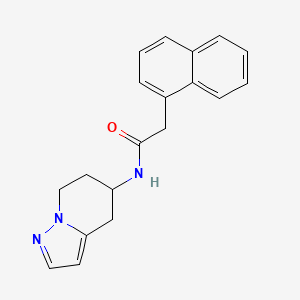 molecular formula C19H19N3O B2539655 2-(naphthalen-1-yl)-N-(4,5,6,7-tetrahydropyrazolo[1,5-a]pyridin-5-yl)acetamide CAS No. 2034258-48-3