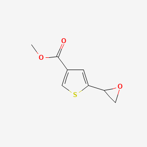 molecular formula C8H8O3S B2539658 Methyl 5-(oxiran-2-yl)thiophene-3-carboxylate CAS No. 2248353-16-2