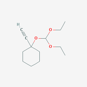 molecular formula C13H22O3 B2539679 1-(Diethoxymethoxy)-1-ethynylcyclohexane CAS No. 890093-54-6