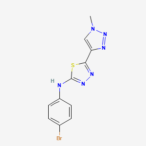 N-(4-Bromophenyl)-5-(1-methyltriazol-4-yl)-1,3,4-thiadiazol-2-amine