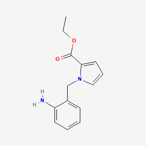 molecular formula C14H16N2O2 B2539718 Ethyl 1-(2-aminobenzyl)-1H-pyrrole-2-carboxylate CAS No. 143879-97-4