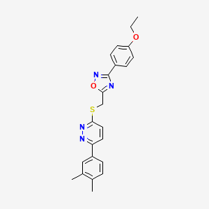 3-(3,4-Dimethylphenyl)-6-({[3-(4-ethoxyphenyl)-1,2,4-oxadiazol-5-yl]methyl}sulfanyl)pyridazine