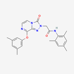 molecular formula C24H25N5O3 B2539724 2-[8-(3,5-dimethylphenoxy)-3-oxo[1,2,4]triazolo[4,3-a]pyrazin-2(3H)-yl]-N-mesitylacetamide CAS No. 1251545-37-5