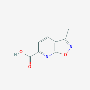 molecular formula C8H6N2O3 B2539729 3-Methyl-[1,2]oxazolo[5,4-b]pyridine-6-carboxylic acid CAS No. 1341767-53-0