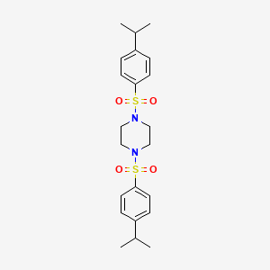 1,4-Bis[(4-propan-2-ylphenyl)sulfonyl]piperazine