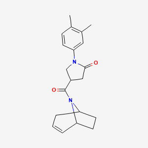 4-((1R,5S)-8-azabicyclo[3.2.1]oct-2-ene-8-carbonyl)-1-(3,4-dimethylphenyl)pyrrolidin-2-one