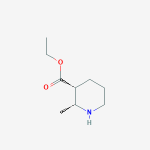 molecular formula C9H17NO2 B2539761 (2R,3R)-Ethyl 2-methylpiperidine-3-carboxylate CAS No. 110287-64-4