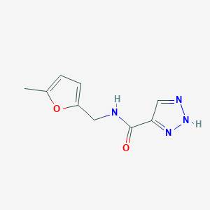 molecular formula C9H10N4O2 B2539762 N-((5-methylfuran-2-yl)methyl)-1H-1,2,3-triazole-5-carboxamide CAS No. 1511928-02-1