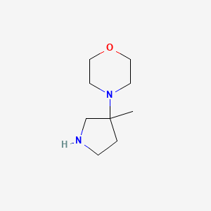 molecular formula C9H18N2O B2539763 4-(3-Methyl-3-pyrrolidinyl)morpholine CAS No. 1699155-88-8