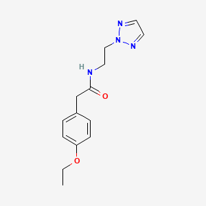 molecular formula C14H18N4O2 B2539766 N-(2-(2H-1,2,3-triazol-2-yl)ethyl)-2-(4-ethoxyphenyl)acetamide CAS No. 2097889-12-6