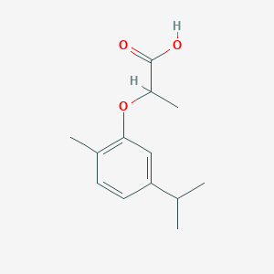 molecular formula C13H18O3 B2539775 2-[2-Methyl-5-(propan-2-yl)phenoxy]propanoic acid CAS No. 926189-79-9