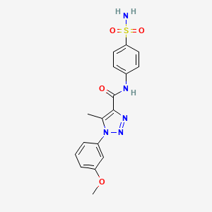 1-(3-methoxyphenyl)-5-methyl-N-(4-sulfamoylphenyl)-1H-1,2,3-triazole-4-carboxamide