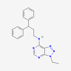 molecular formula C21H22N6 B2539782 N-(3,3-diphenylpropyl)-3-ethyl-3H-[1,2,3]triazolo[4,5-d]pyrimidin-7-amine CAS No. 899974-88-0