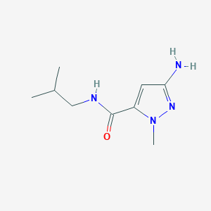 molecular formula C9H16N4O B2539784 3-Amino-N-isobutyl-1-methyl-1H-pyrazole-5-carboxamide CAS No. 1379098-97-1