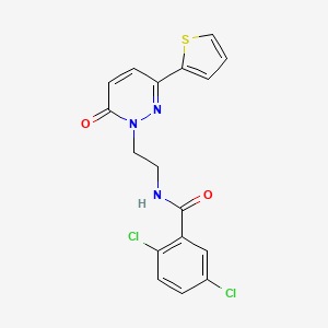 2,5-dichloro-N-(2-(6-oxo-3-(thiophen-2-yl)pyridazin-1(6H)-yl)ethyl)benzamide