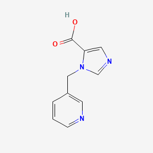 molecular formula C10H9N3O2 B2539790 1-(Pyridin-3-ylmethyl)-1H-imidazole-5-carboxylic acid CAS No. 1439902-35-8