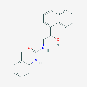 molecular formula C20H20N2O2 B2539791 1-(2-羟基-2-(萘-1-基)乙基)-3-(邻甲苯基)脲 CAS No. 1351601-81-4