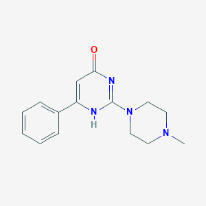 molecular formula C15H18N4O B253980 2-(4-methylpiperazin-1-yl)-6-phenyl-1H-pyrimidin-4-one 