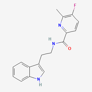 molecular formula C17H16FN3O B2539801 5-fluoro-N-[2-(1H-indol-3-yl)ethyl]-6-methylpyridine-2-carboxamide CAS No. 2415492-12-3