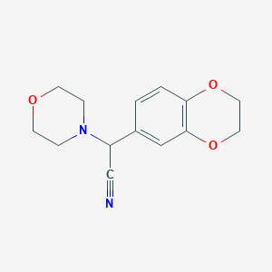 2,3-Dihydro-1,4-benzodioxin-6-yl(4-morpholinyl)acetonitrile