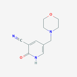 molecular formula C11H13N3O2 B2539853 5-[(吗啉-4-基)甲基]-2-氧代-1,2-二氢吡啶-3-腈 CAS No. 1384485-39-5