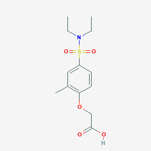molecular formula C13H19NO5S B2539862 [4-(Diethylsulfamoyl)-2-methylphenoxy]acetic acid CAS No. 93568-54-8