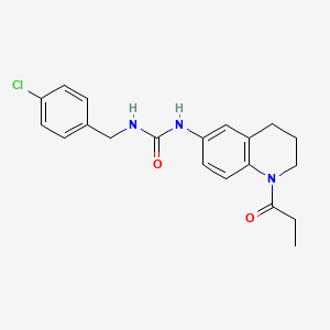 molecular formula C20H22ClN3O2 B2539872 1-(4-氯苄基)-3-(1-丙酰-1,2,3,4-四氢喹啉-6-基)脲 CAS No. 1203322-46-6