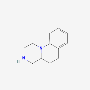 molecular formula C12H16N2 B2539896 2,3,4,4a,5,6-hexahydro-1H-pyrazino[1,2-a]quinoline CAS No. 21535-56-8