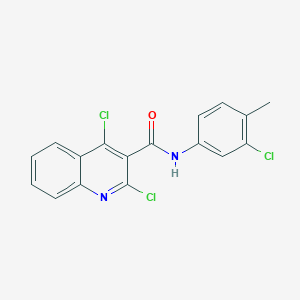 2,4-dichloro-N-(3-chloro-4-methylphenyl)quinoline-3-carboxamide