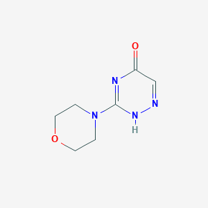 molecular formula C7H10N4O2 B253993 3-morpholin-4-yl-2H-1,2,4-triazin-5-one 